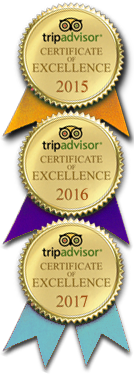 Tripadvisor 2015-2017 Certificate of Excellence