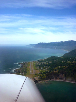 Shelter Cove from the air